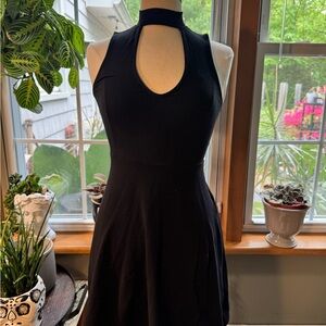 Elegant Black Halter Dress